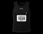 Unisex Vest race bip zip pocket in black