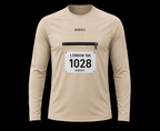 Unisex Long sleeve race bip zip pocket in beige