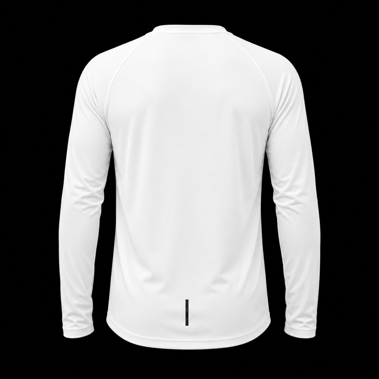 Unisex Long sleeve race bip zip pocket in white