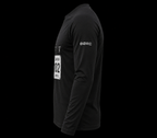 Unisex Long sleeve race bip zip pocket in black
