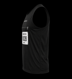 Unisex Vest race bip zip pocket in black
