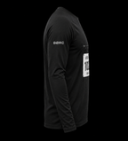Unisex Long sleeve race bip zip pocket in black