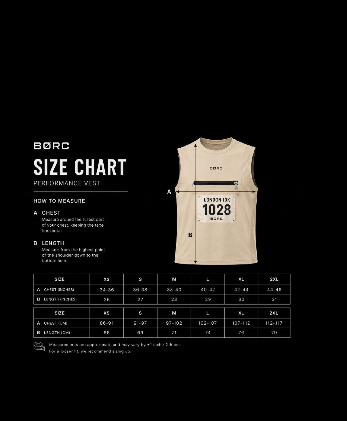 Unisex Vest race bip zip pocket in beige