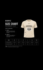 Unisex T-shirt race bip zip pocket in beige
