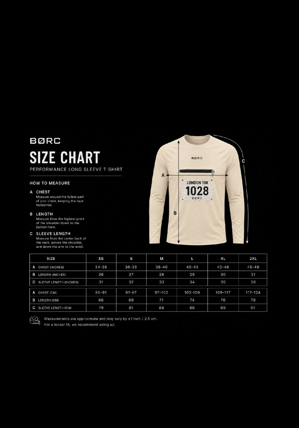 Unisex Long sleeve race bip zip pocket in beige