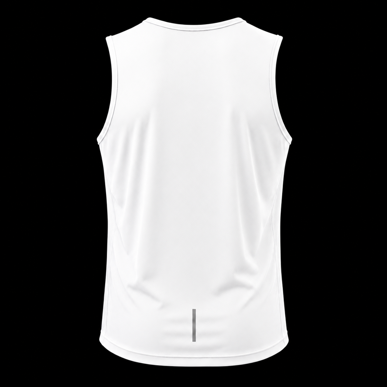 Unisex Vest race bip zip pocket in white