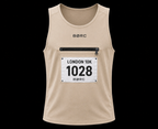 Unisex Vest race bip zip pocket in beige