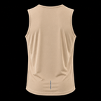 Unisex Vest race bip zip pocket in beige